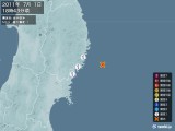 2011年07月01日18時43分頃発生した地震