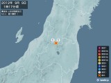 2012年09月09日01時17分頃発生した地震