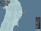 2012年10月03日01時25分頃発生した地震