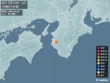 2017年10月01日18時27分頃発生した地震