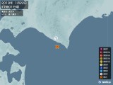 2019年01月22日17時01分頃発生した地震