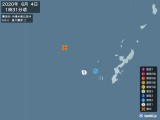 2020年06月04日01時31分頃発生した地震