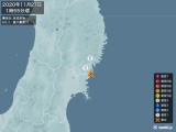 2020年11月27日01時55分頃発生した地震