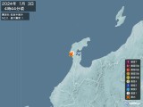 2024年01月03日04時44分頃発生した地震