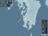 2024年02月08日19時21分頃発生した地震